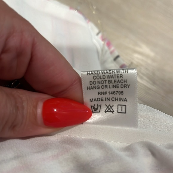 4SI3NNA Daria Striped Tie-Back BOW Strapless Crop Top in Pink Size Small NWOT S - Picture 10 of 12